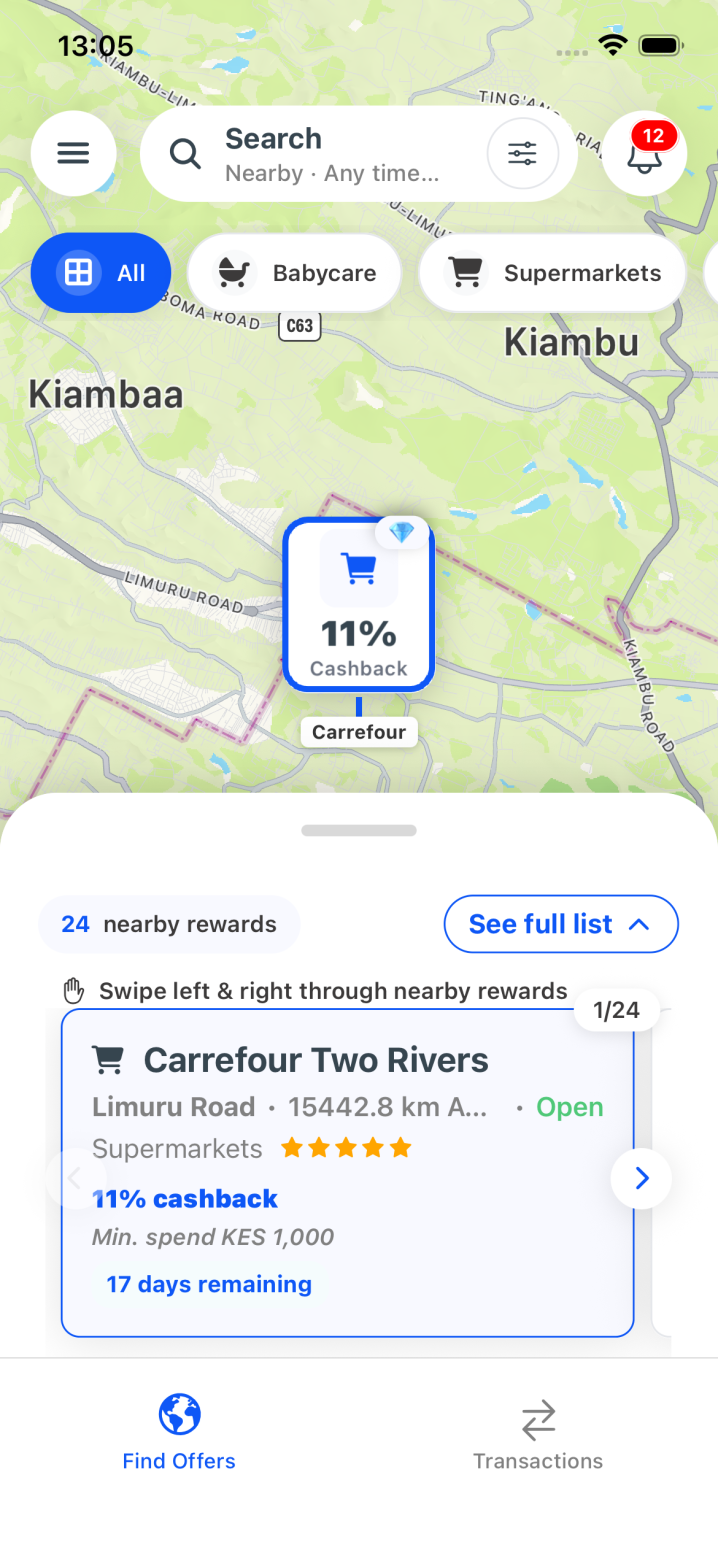 Find Nearby Offers